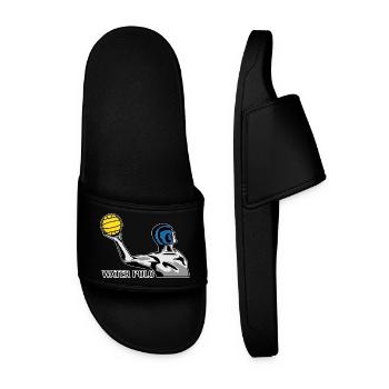 Wasserball Water Polo - Men’s Pool Sliders - black - Front