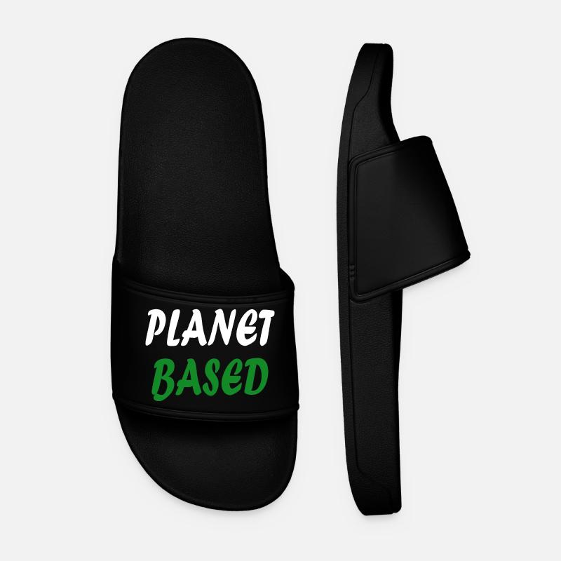 Planet based vegan - Men’s Pool Sliders - black