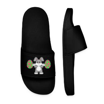 Culturisme de Pâques Bunny - Claquettes Homme - noir - Devant