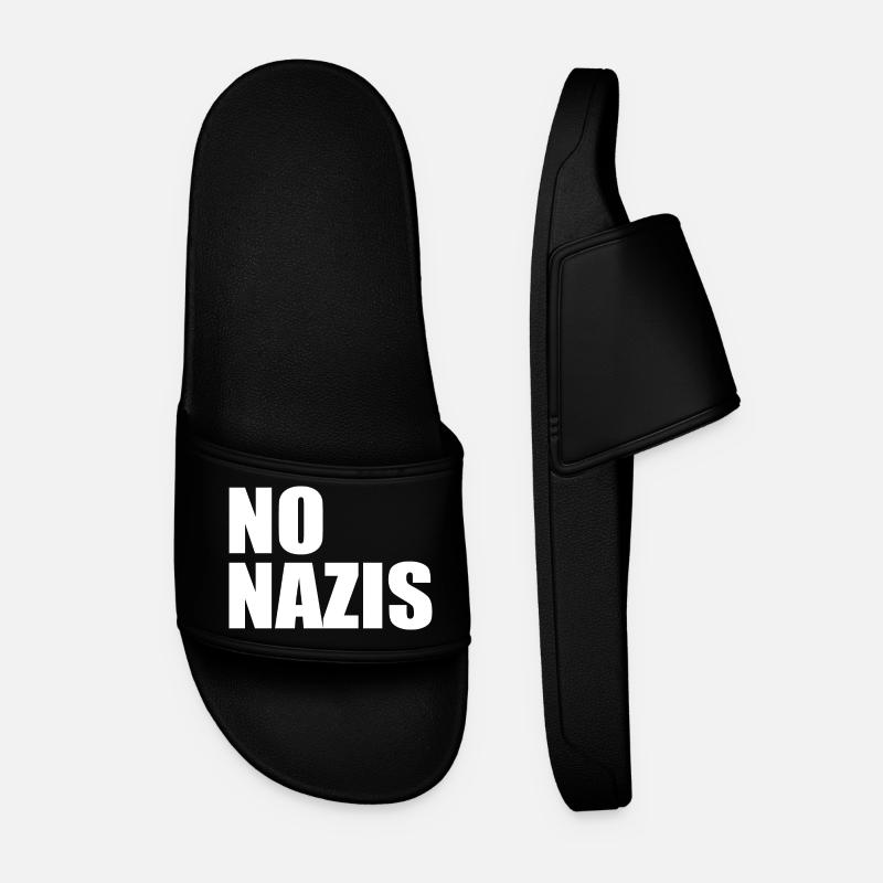 No nazis - Männer Badelatschen - Schwarz