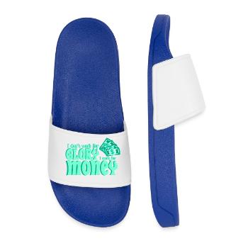 La vie de petit créateur - Claquettes Homme - bleu roi - Devant