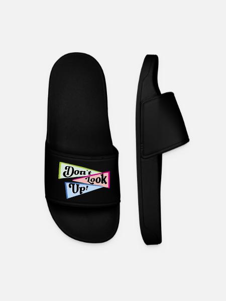 Don't look up - Men’s Pool Sliders - black