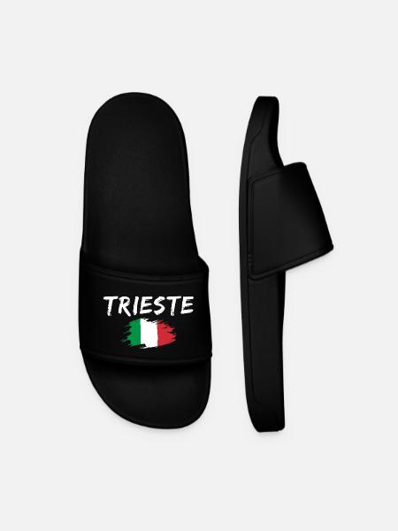 Trieste Italie Drapeau Trieste - Claquettes Homme - noir