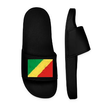 Drapeau de la République du Congo - Claquettes Homme - noir - Devant