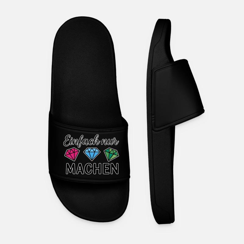 Einfach nur machen - Men’s Pool Sliders - black