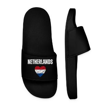 J’aime la Hollande, drapeau de la Hollande - Claquettes Homme - noir - Devant