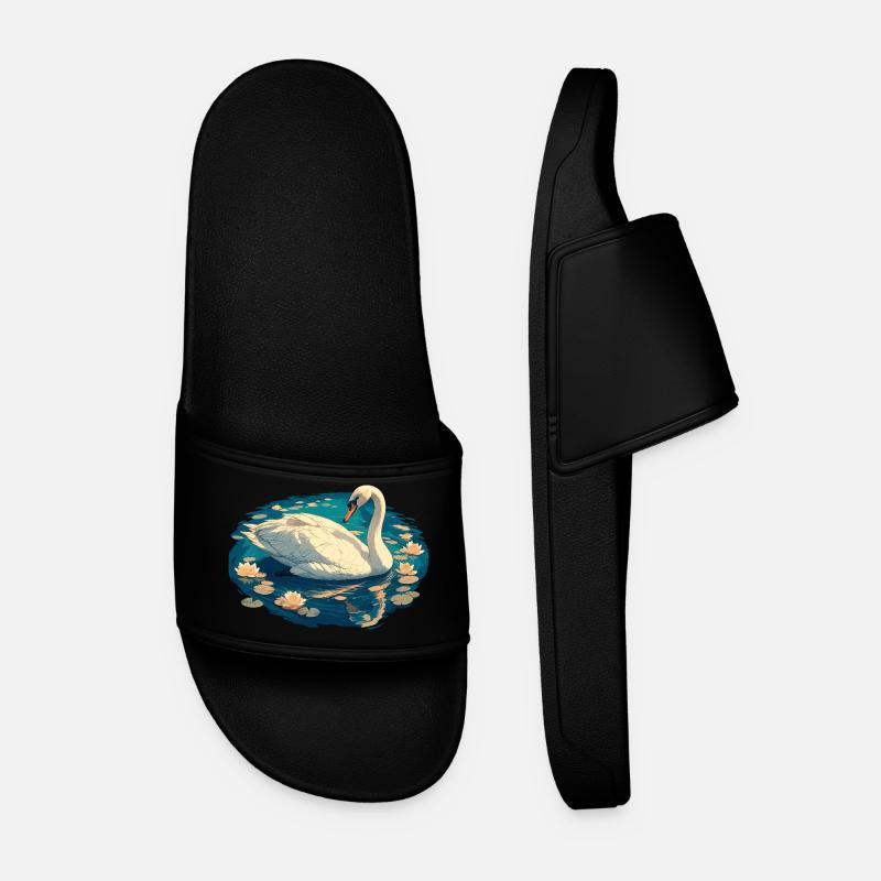Swans Swan - Men’s Pool Sliders - black