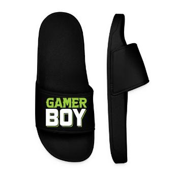 Garçon joueur - Claquettes Homme - noir - Devant
