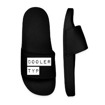 This is what a cool guy looks like - Men’s Pool Sliders - black - Front