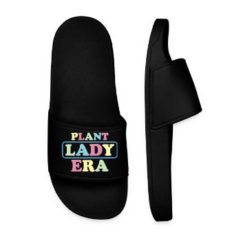 Pastel Lady Plant Era - Men’s Pool Sliders - black - Front