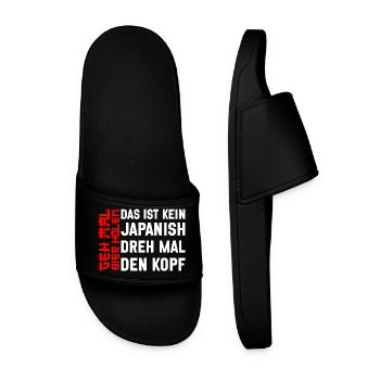 Go get beer Funny beer Drinking joy - Men’s Pool Sliders - black - Front