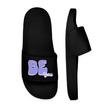 Just be YOU - Men’s Pool Sliders - black - Front