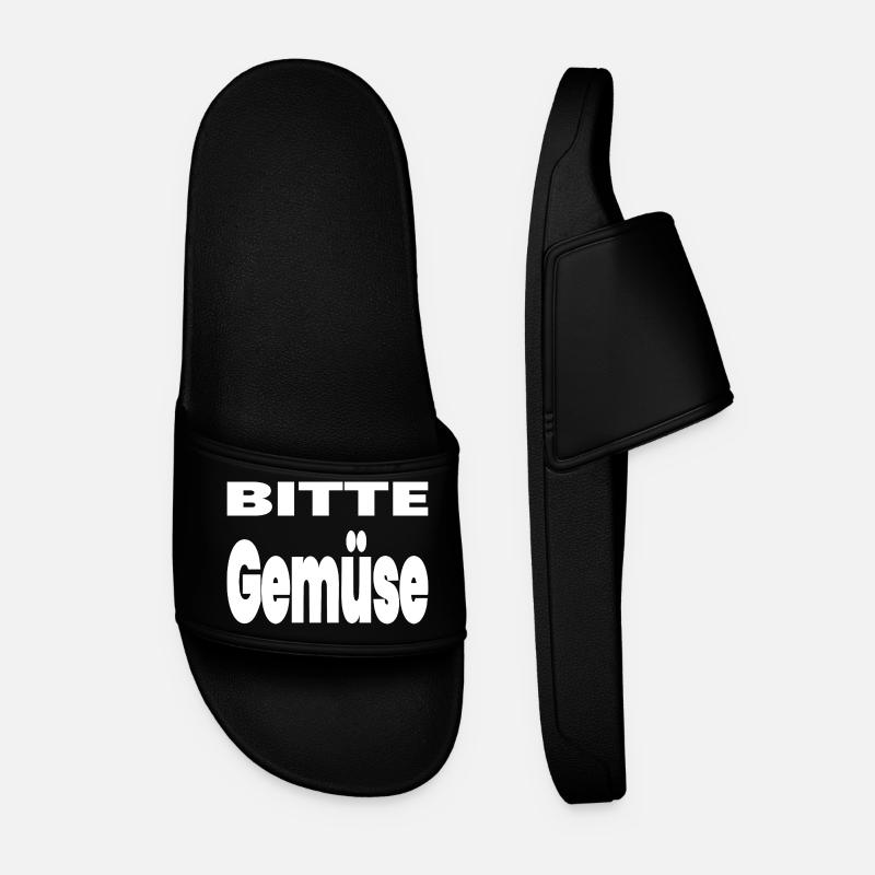Gemüse - Männer Badelatschen - Schwarz