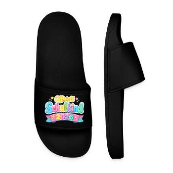 Official School Child 2026 School Enrollment Gift - Men’s Pool Sliders - black - Front