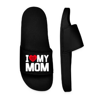 J’aime ma mère - Claquettes Homme - noir - Devant