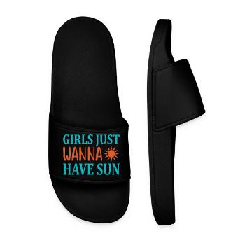 Les filles veulent avoir le soleil - Claquettes Homme - noir - Devant
