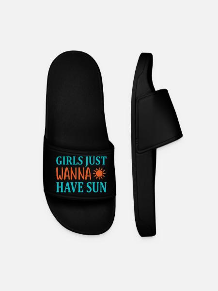 Girls wanna have sun - Männer Badelatschen - Schwarz