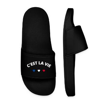 C'est la vie - Claquettes Homme - noir - Devant
