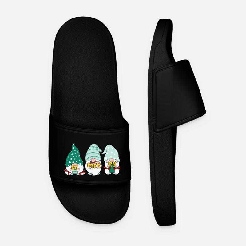Noël Noël Gnomies - Claquettes Homme - noir