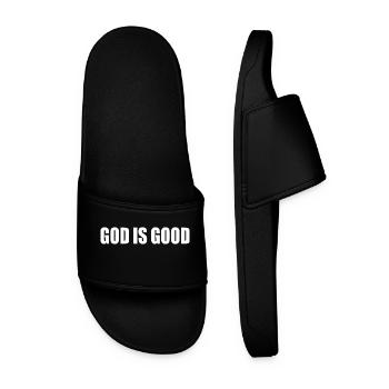 God is good - Men’s Pool Sliders - black - Front