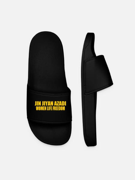 jin jiyan azadi women life freedom - Badesandaler til mænd - sort
