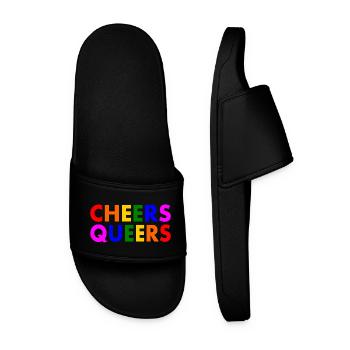 Cheers queers - Men’s Pool Sliders - black - Front