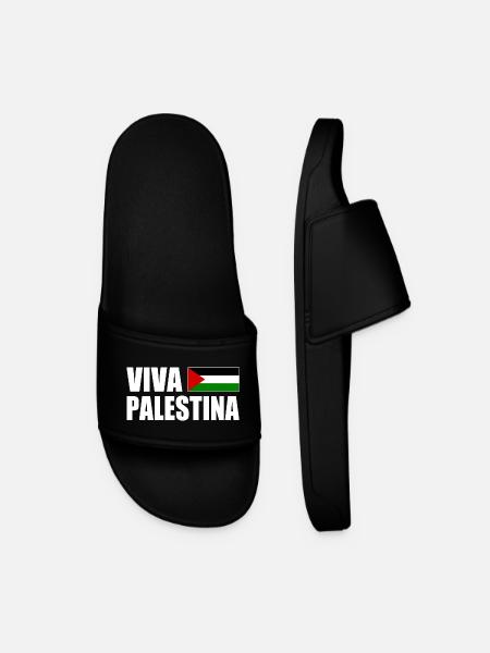 Viva palestina - Männer Badelatschen - Schwarz