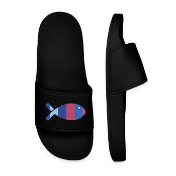 POISSON - Claquettes Homme - noir - Devant