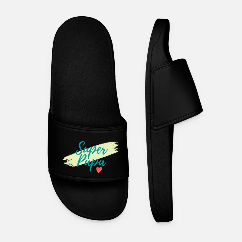 Super Dad - Men’s Pool Sliders - black