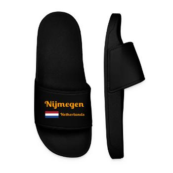Nimwegen Niederlande - Stilvolle Drucke - Männer Badelatschen - Schwarz - Vorne
