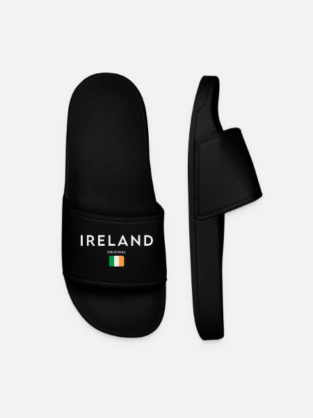 Flag of Ireland, Irish Pride - Men’s Pool Sliders - black