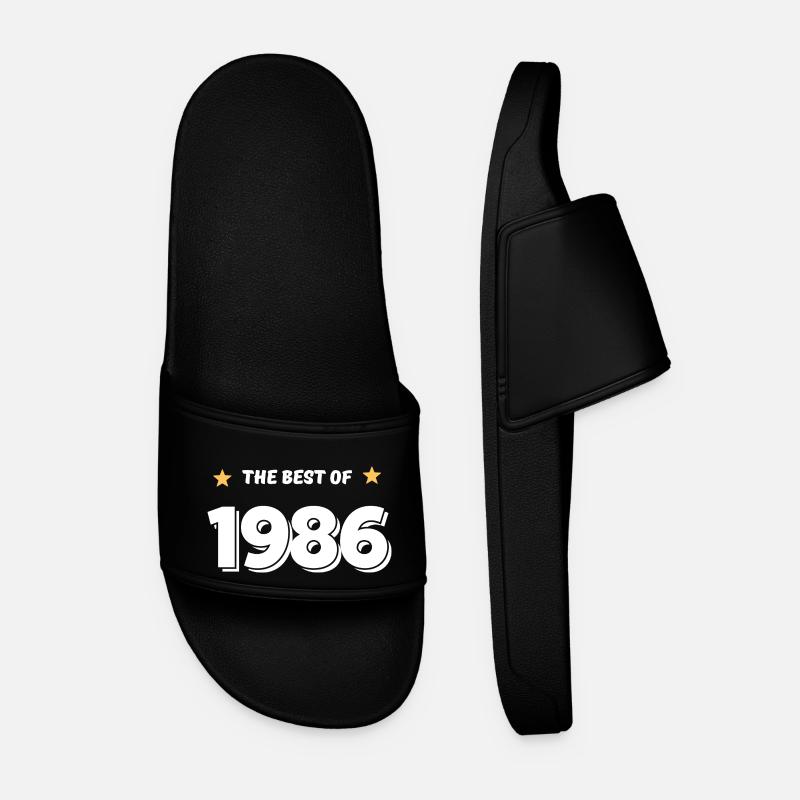 Das Beste von 1986 - Männer Badelatschen - Schwarz
