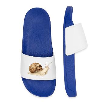 Snail - Men’s Pool Sliders - royal blue - Front