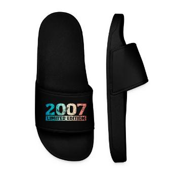 Édition limitée 2007, cadeau d'anniversaire pour mari - Claquettes Homme - noir - Devant