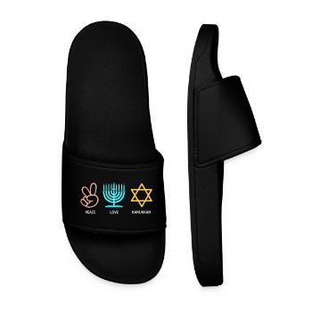 Hanoukka Hanoukka Hanoucca - Claquettes Homme - noir - Devant