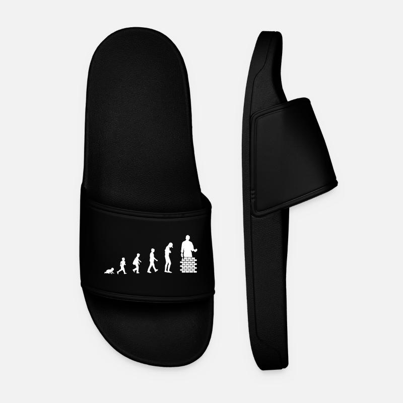 Évolution du bébé au maçon / métier - Claquettes Homme - noir