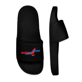 Logo Hang Gliding Color Splash - Men’s Pool Sliders - black - Front