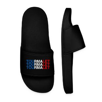 TOURMALET France French Flag - Men’s Pool Sliders - black - Front