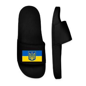 Ukraine - Men’s Pool Sliders - black - Front
