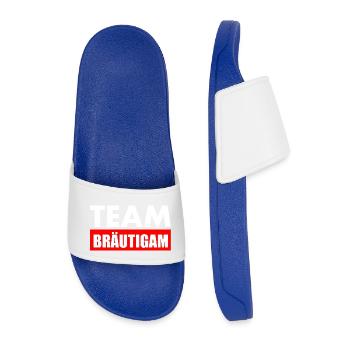 Team bräutigam - Männer Badelatschen - Königsblau - Vorne