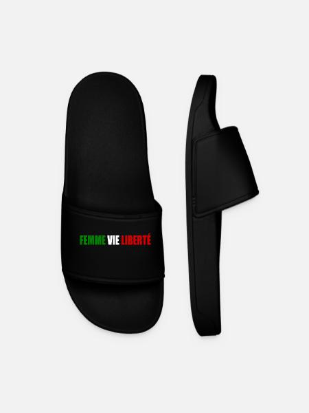 Femme vie liberte - Men’s Pool Sliders - black