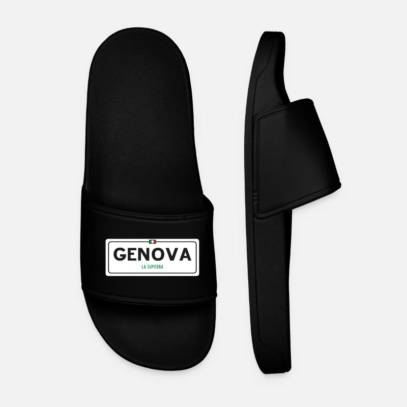 Genova place name sign - Men’s Pool Sliders - black