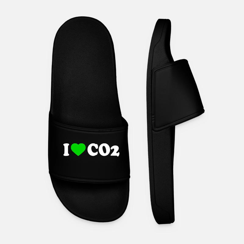 I love co2 - Men’s Pool Sliders - black