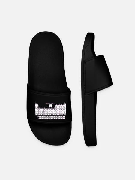 Periodic Table of Elements - Men’s Pool Sliders - black