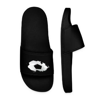 République tchèque La carte Frames Real Football - Claquettes Homme - noir - Devant