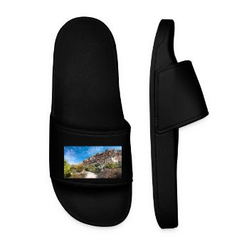 Dingli rock formation near Dingli Cliffs Malta - Men’s Pool Sliders - black - Front