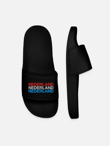 NIEDERLANDE Nederland Netherlands Holland - Männer Badelatschen - Schwarz