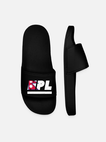 Nepal flag flag NPL - Men’s Pool Sliders - black