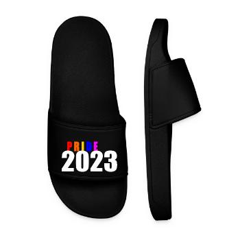 Pride 2023 - Männer Badelatschen - Schwarz - Vorne