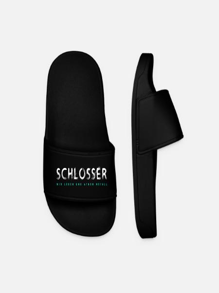 Schlosser Handwerker Design - Männer Badelatschen - Schwarz